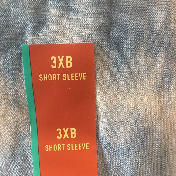 NWT Mossimo Supply Co. mens blue white tee Size 3X - Picture 5 of 7